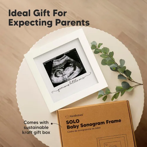 Vista 4 de KeaBabies Portarretratos de ecografía para bebé, modernos marcos de fotos de ultrasonido para mamá, regalos de primer embarazo para futura mamá