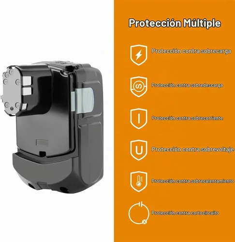 Vista 2 de Shentec Paquete de 2 baterías Ni-MH de 18 V y 3.0 Ah compatibles