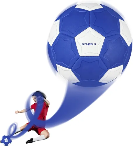 Vista 8 de Curve - Balón de fútbol tamaño 4, pelotas suaves para exteriores e interiores, pelota de fútbol tamaño 4 para niños y niñas