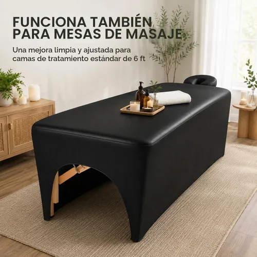 Vista 8 de Onism Funda de cama para extensiones de pestañas, cubierta de mesa de Negro