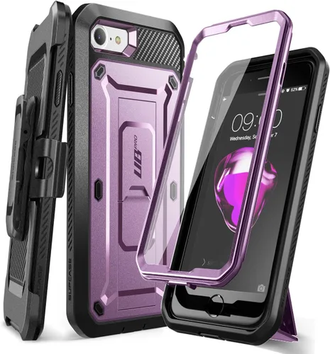 Vista 13 de SUPCASE Funda resistente para iPhone SE de 3ª generación, iPhone SE de 2ª generación, iPhone 7, iPhone 8 (Unicorn Beetle Pro), con protector