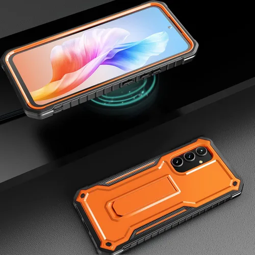 Vista 6 de FITO Funda para Samsung Galaxy A54 5G, doble capa a prueba de golpes, resistente, viene con protector de pantalla de vidrio, soporte integrado