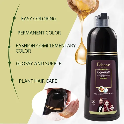 Vista 3 de DISAAR Beauty - Cubierta de champú color gris y blanco, de larga duración, 13.5 fl oz/13.53 fl.oz (rojo burdeos)