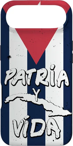 Vista 27 de Patria y Vida Cuban Flag Cuba Roots - Carcasa para iPhone 17, color negro