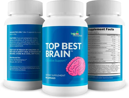 Vista 4 de Top Best Brain - Suplemento de apoyo cognitivo para la memoria, la concentración y la claridad mental - Promueve una mejor concentración, cognición