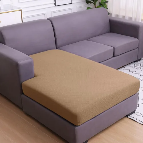 Vista 28 de hyha Fundas de cojín para sofá al aire libre, fundas lavables para sofá seccional, jaspe de diamante, funda elástica para cojín de asiento de sofá