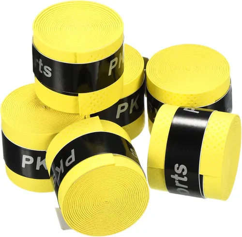 Vista 8 de PATIKIL Cinta de agarre de raqueta de tenis, PU Overgrip Ronda Surco Antideslizante Absorbe el sudor para caña de pescar de bádminton