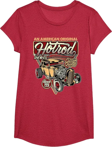 Vista 104 de Camiseta vintage Hot Rod Speed and Power para hombre Asphalt Grey