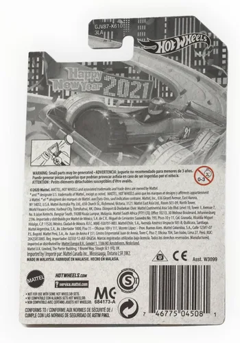 Vista 2 de Hot Wheels Coche a escala 1:64 - Carbonator - Feliz año nuevo 2021 (W3099)