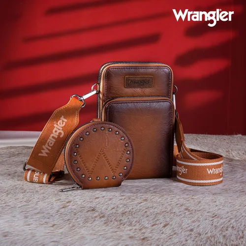 Vista 2 de Wrangler RFID Blocking Crossbody Purses for Women Cell Phone Wallet with Credit Card Slots
