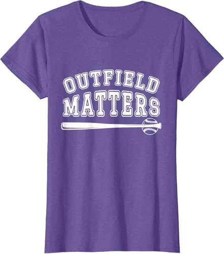Vista 19 de Playing Baseball Outfield Matters - Camiseta Baseball Outfields Funny, Rojo