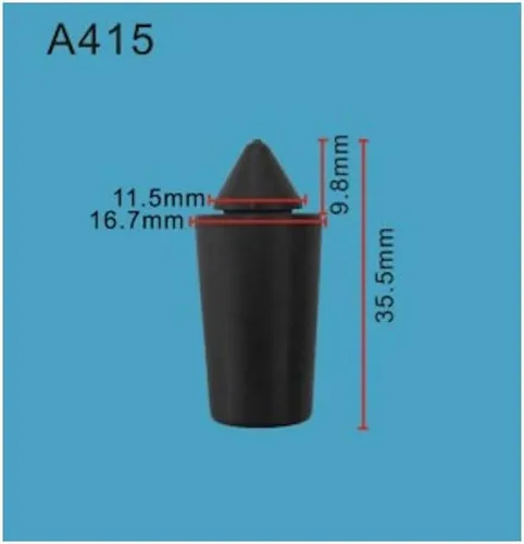 Vista 106 de Autobahn88 - Clip de remache tipo push-in para parachoques, compatible con Renault (OEM: 054000001R) (Paquete de 20)