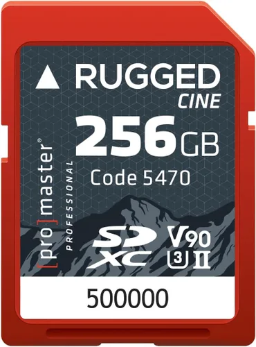 Vista 2 de ProMaster Tarjeta de memoria SDHC Rugged™ de 32 GB CINE UHS-II, (modelo 5449)