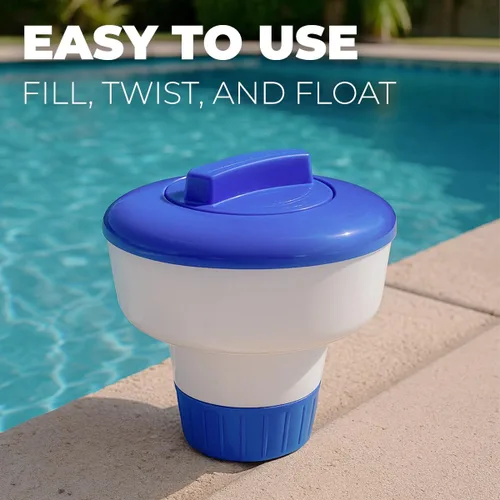 Vista 3 de XtremepowerUS Dispensador del cloro del flotador del bromo del cloro, dispensador del flotador de la tableta 3" para la piscina, idea para la tierra