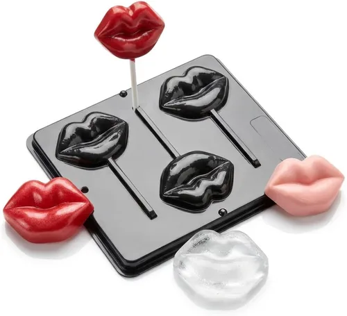 Vista 4 de Molde de caramelo de chocolate Lollipop para labios 3304