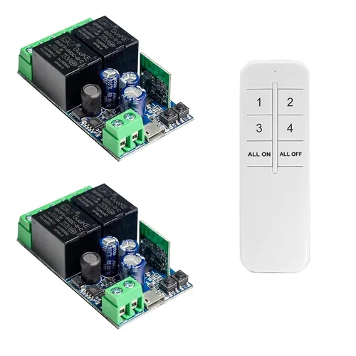 Vista 12 de Módulo de relé inteligente inalámbrico Ewelink WiFi USB 5V 4 canales, autobloqueante, contacto seco, interruptor de palanca remoto para control