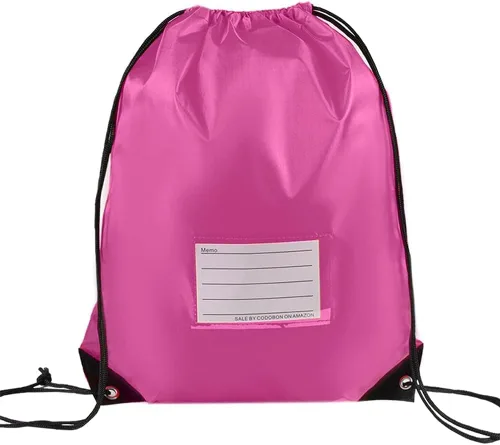Vista 65 de CODOBON Paquete de 20 bolsas con cordón, mochila de cuerda de dibujo a granel, bolsa de bricolaje para gimnasio, deportes, bolsa para mujeres
