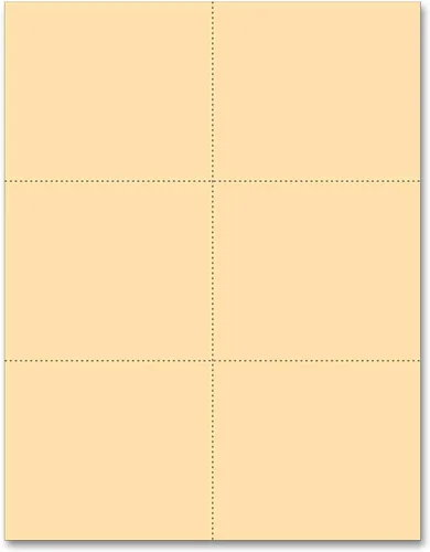 Vista 6 de NextDayLabels - Tarjetas perforadas en blanco para impresora láser 6 por página, para tarjetas de registro escolar, tarjetas de entrega de flores