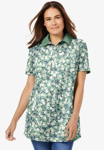 Vista 5 de Woman Within Polo de manga corta perfecta de talla grande