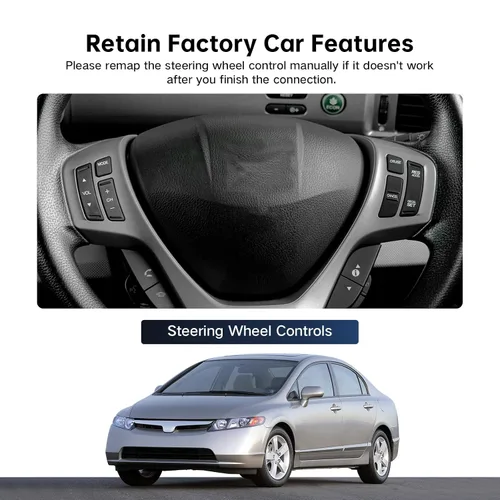 Vista 6 de Conector de arnés de cableado de radio de automóvil para Honda Civic 2006-2011, CRV 2007-2011, Pilot 2009-2011 - Cable de alimentación de radio