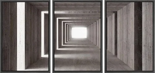 Vista 90 de wall26 Lienzo enmarcado para pared, juego de arte debajo de los tallos de bambú verde, naturaleza, desierto, fotografía, realismo, contemporáneo