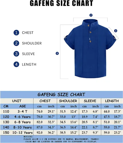 Vista 6 de Camisa Henley de manga corta con botones para niños pequeños