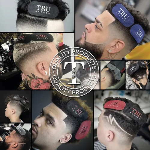 Vista 9 de TRU BARBER HAIR GRIPPERS ® 2 COLORS PAQUETE PAQUETE DE 4 PIEZAS PARA HOMBRE Y MUJER - Salón y Barbero, Pinzas para el cabello para peinar, Agarres