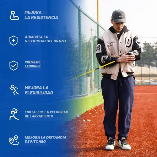 Vista 3 de SunNordik Bandas de resistencia para lanzadores, equipo de entrenamiento de béisbol y softbol para mejorar la fuerza del brazo y el entrenamiento