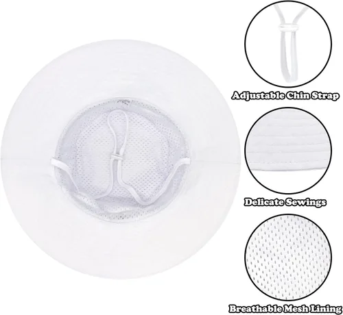 Vista 2 de Sarfel Sombrero de verano para bebé, sombrero de verano para bebé, protección solar UPF 50+, sombrero de cubo para bebé niña ajustable