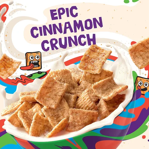 Vista 6 de Original Cinnamon Toast Crunch - Cereal para el desayuno, bolsa de cereales de 32 onzas (paquete de 4)