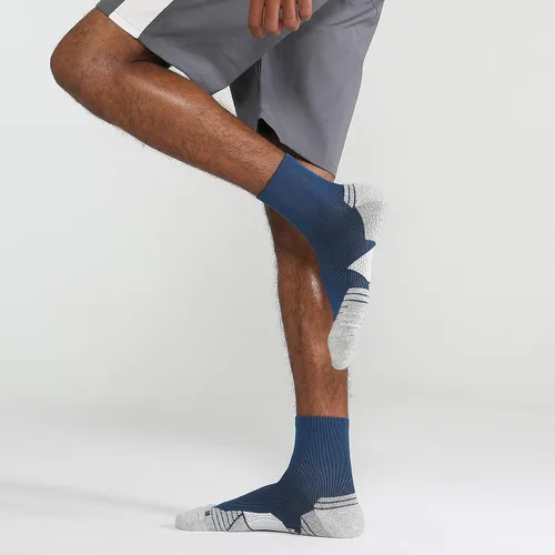 Vista 6 de WANDER Calcetines tobilleros deportivos para hombre, 6-7 pares de calcetines deportivos que absorben la humedad, para correr, baloncesto, ciclismo