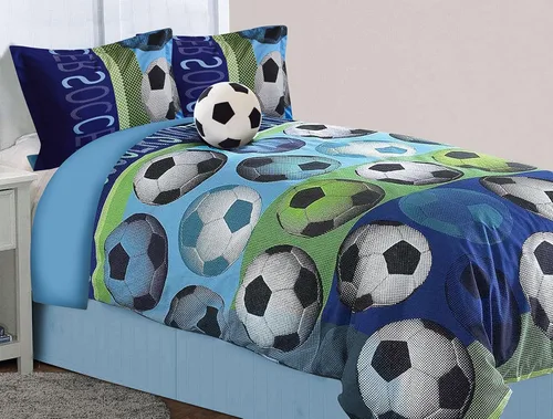Vista 2 de All American juego de cama con diseño de fútbol