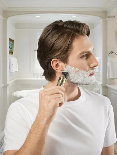 Vista 2 de VAGARY Cortapelos eléctrico profesional para hombres, recortadora de pelo de barba con cuchilla en T, cortadora de pelo eléctrica inalámbrica