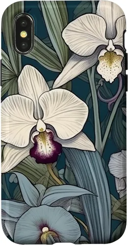 Vista 5 de Funda de flores de orquídea de jardín botánico para iPhone 17