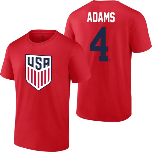 Vista 17 de Icon Sports Offical Licensed U.S. Soccer Federation USMNT Player Name and Number T-Shirt Gio Reyna Armada Escudo
