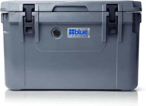Vista 7 de Blue Coolers Ice Vault – 60 Quart, Roto-Molded Ice Cooler Large Ice Chest Holds Ice up to 10 Days Blanco ártico