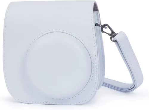Vista 9 de Phetium Instant Mini 12 - Funda protectora para cámara compatible con Instax Mini 12 11, bolsa de piel sintética con bolsillo y correa de hombro