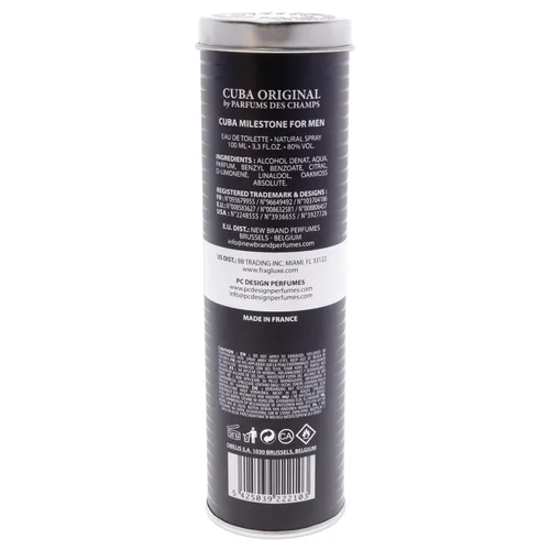 Vista 5 de Cuba Milestone - Eau de Toilette en espray para hombre, 3.3 onzas