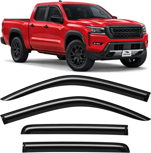 Vista 50 de Voron Glass in-Channel Rain Guards for Chevy Equinox 2018-2024 Para Equinox 18-24