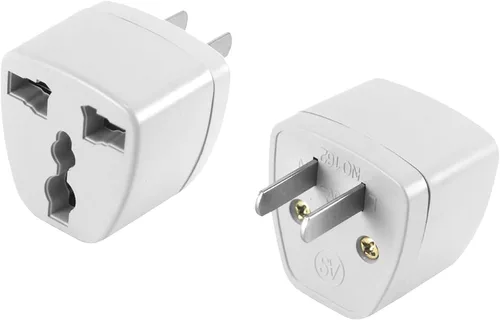 Vista 9 de Adaptador de enchufe de viaje europeo USB C, adaptador de enchufe internacional Cellet con 1 salidas de CA y 4 puertos USB, cargador adaptador
