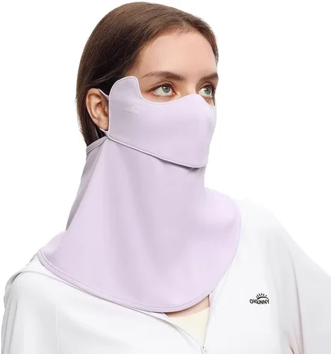 Vista 12 de Protección solar para la cara, bufanda para el cuello, polaina para mujer, UPF 50+, máscara de verano anti-UV, cubierta facial transpirable SLF5M119T