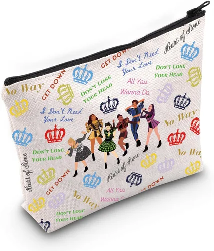 Vista 8 de LEVLO Musical Queen Bolsa Cosmética Teatro Drama Fans Regalo Seis Reina Musical Maquillaje Cremallera Bolsa Bolsa