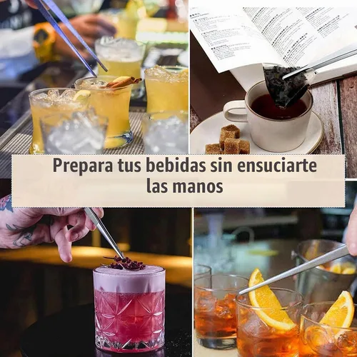 Vista 5 de Pinzas de precisión de acero inoxidable culinario profesional de 6 pulgadas con puntas dentadas, pinzas para servir con detalles de presentación