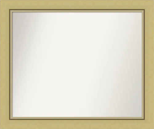 Vista 72 de Amanti Art Landon Gold Espejo de baño, espejo de pared o espejo de tocador de baño sobre el fregadero (26.25 x 26.25 pulgadas) Espejo no biselado