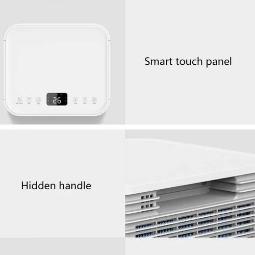 Vista 4 de Dehumidifiers Household and Basement 2L Water Tank Capacity Continuous dehumidification Safe Child Lock 120 Square Meters Whole House