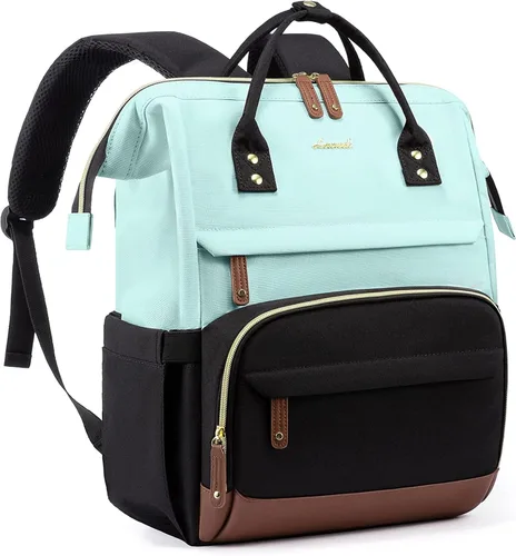 Vista 11 de LOVEVOOK Mochila para laptop para mujer, 15,6 pulg.