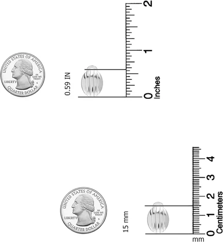 Vista 4 de LeCalla 925 Sterling Silver Small Medium Clip On Earrings Non-Pierced Clip-On Stud Earring for Teen Women