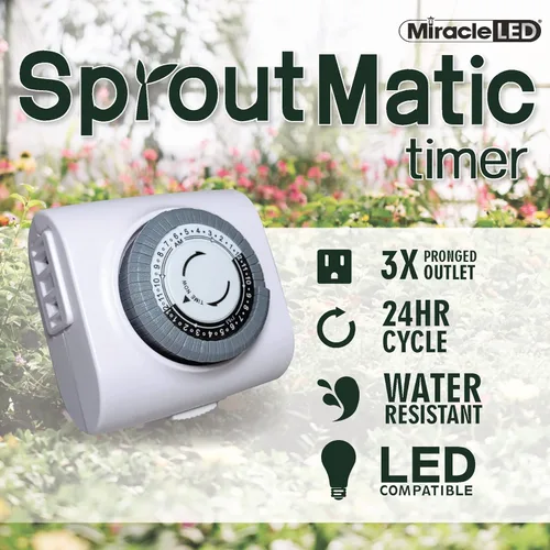 Vista 3 de Miracle LED Bombilla de espectro rojo de luz solar ultra crecimiento con temporizador