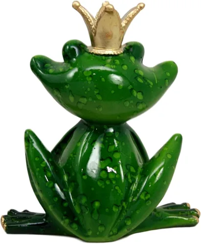 Vista 4 de Ebros Gift Kiss A Frog - Figura decorativa de príncipe encantador con corona, 4.5 pulgadas de alto, ranas coleccionables, sapos, sapos, realeza