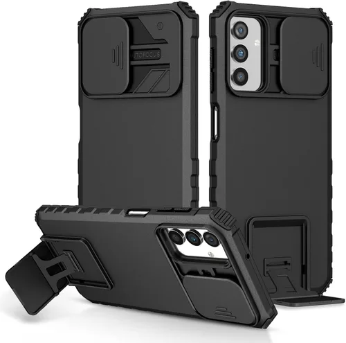 Vista 82 de Funda compatible con Samsung Galaxy M13 5G/A04 Dimensional Soporte Ventana Corredera Teléfono Móvil Funda Protectora a Prueba de Golpes para Samsung